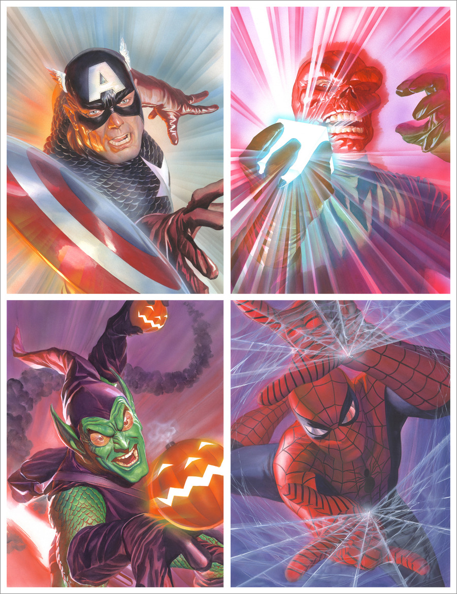 Alex Ross SPIDER MAN ROCKOMIC Fine Art Print on Paper Artist Proof Marvel  DC Comics Fine Art