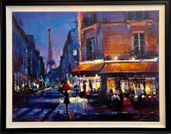 Michael Flohr Michael Flohr Parisian Rain (SN) (Framed)