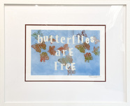 Bernie Taupin Bernie Taupin Butterflies Are Free (Original) (Framed)