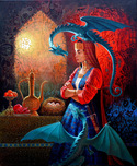 Michael Cheval Michael Cheval Night of Premonition (SN) (Framed)