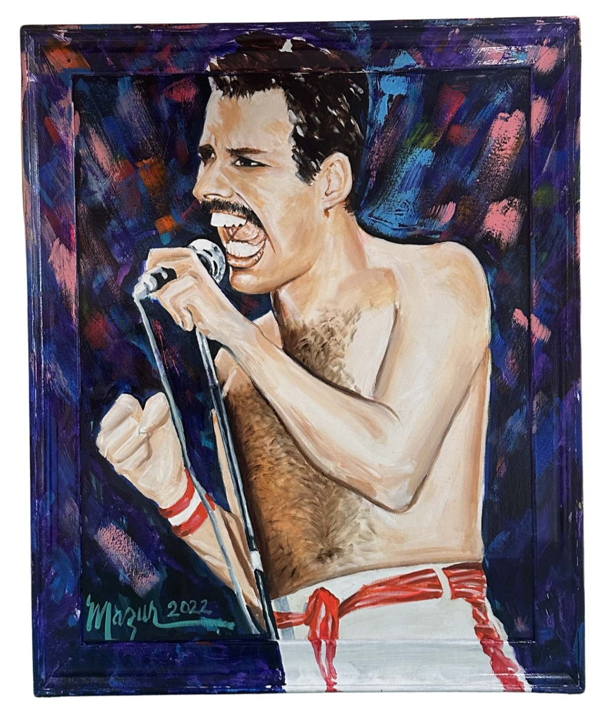 Ruby Mazur Freddie Mercury - “We are the Champions” (Original) (Framed)