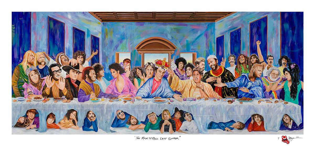 Ruby Mazur Rock 'n' Roll Last Supper (SN) (Canvas)