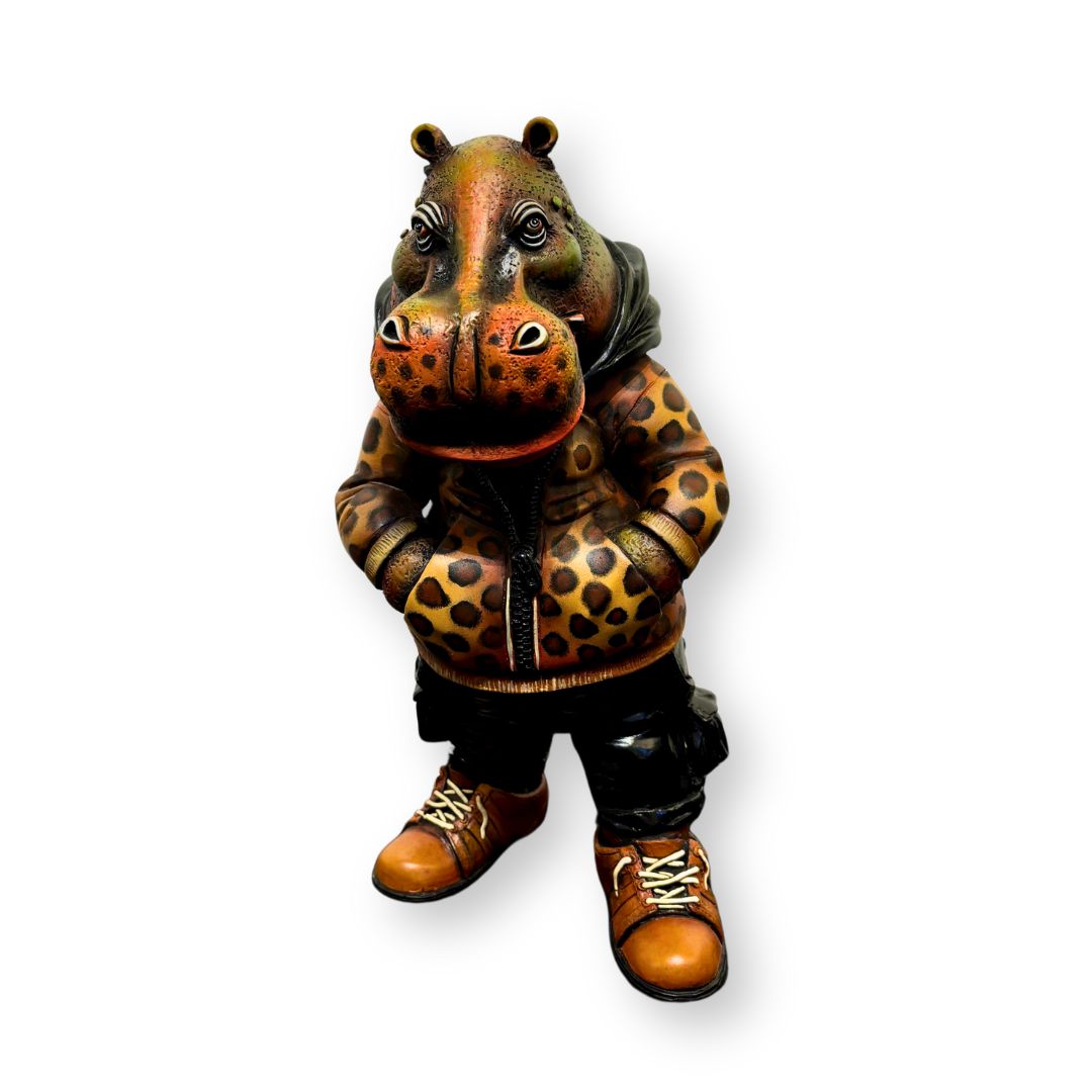 Carlos and Albert Hippo Hoodie (Animal Print)